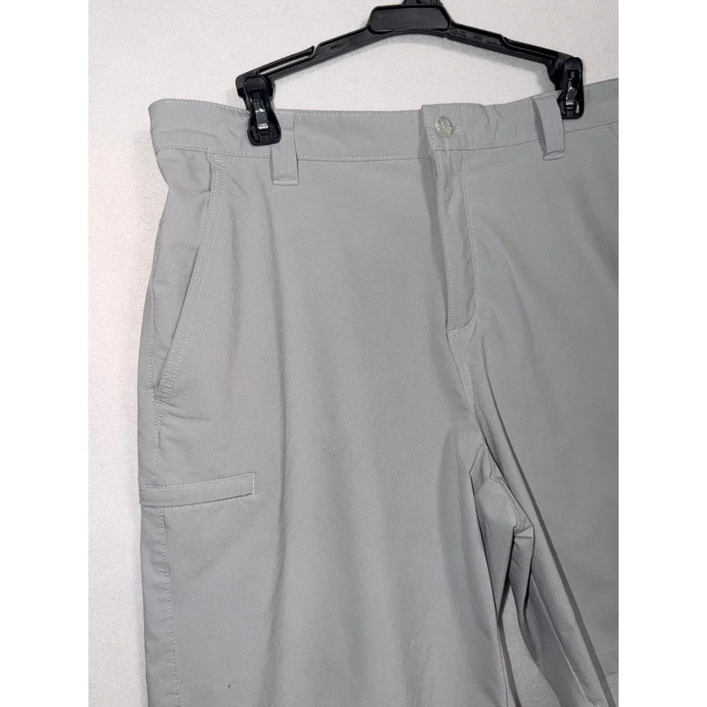 Columbia PFG Blood and Guts III Fishing Shorts Mens 36 Cool Grey Omni-Shield‎